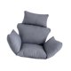 thumbnail image 2 of Cojín para silla de huevo Cojín de asiento Cómodo de instalar Accesorios Almohadilla para silla para Gris, 2 of 9