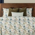 thumbnail image 2 of SIScovers  Tranquil Japanese Garden Print Duvet Set Kirin Pearl - King - 7 Piece, 2 of 5