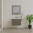 thumbnail image 4 of Alya Bath Paterno 30" Modern Wood Wall Mounted Bathroom Vanity in Gray, 4 of 7