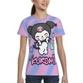 thumbnail image 4 of Sanrio Kuromi Kids T-Shirt 3d Printed Graphic T-Shirts Boys And Girls Short Sleeve Shirts For Youth Kids X-Small, 4 of 6