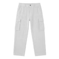thumbnail image 7 of Wide Leg Cargo Pants for Men,Loose Straight Leg Casual Trousers with Multi Pockets for Home Loungewear, 7 of 7