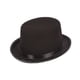 thumbnail image 5 of Sombrero de copa de fieltro negro, sombrero fedora, sombrero de fiesta para fiestas temáticas de carnaval, juegos de rol 60 cmx12cm, 5 of 9