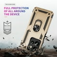 thumbnail image 7 of Dteck Case for Motorola Moto G Power 5G 2025/Moto G Play 2025,Shockproof Ring Stand Case Military Grade Silicone + PC Dual Layer Protection Armor Back Cover,Gold, 7 of 7