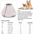 thumbnail image 6 of Soft Dog Cone After Surgery Recovery Comfy Cones for Dogs Cats Adjustable Cone Collar Prevent Collar for Small Medium Large Dogs Bite Licking Scratching Touching Help Dog Healing from Wound, 6 of 6