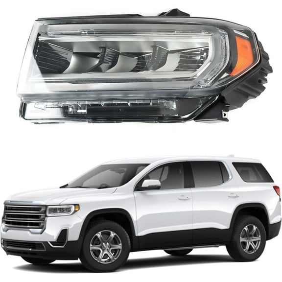OTTULUR Headlights Assembly Replacement for GMC Acadia AT4 2020-2023 FULL LED Headlight Headlamp Left Driver Side