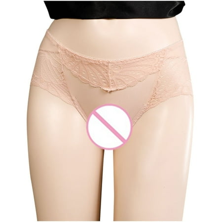 Bigersell Seamless High Waisted Underwear Clearance Cotton Underwear Women Seamless Tangas Panty Style P-106 Spandex Shaping Panties No Show Thongs Ladies Briefs High Waist Women s Panties Beige XXL