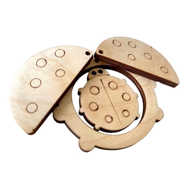 Tablero de actividades Montessori, accesorios de bricolaje, material para regalo de cumpleaños Mariquita