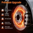 thumbnail image 3 of Gaiasurge Front Brake Pads and Rotors Kit For 2010-2020 Ford F-150 (6 Lug) Drilled & Slotted Disc Brake Rotors Ceramic Brakes Pads 2011 2012 2013 2014 2015 2016 Replacement : 13.78" inch, 3 of 7
