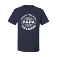 thumbnail image 2 of Wild Bobby, Papa Man Myth Legend Funny Dad Uncle Papa Granpa Dad Gift, Father's Day, Men Graphic Tee, Navy, X-Large, 2 of 4