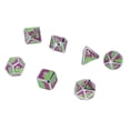thumbnail image 4 of Dados de metal para fiestas, 7 piezas de dados poliédricos de metal, dados poliédricos de metal, juego de dados poliédricos, instalación sencilla, 4 of 14