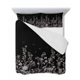 thumbnail image 7 of Black Botanical Twin XL Size Down Alternative Comforter, Lightweight Comforter Quilt Bedding Set with Pillow Shams Dragonfly Flower Leaf Retro Style All Seasons Bed Comforter Duvet Insert 68"x98", 7 of 7