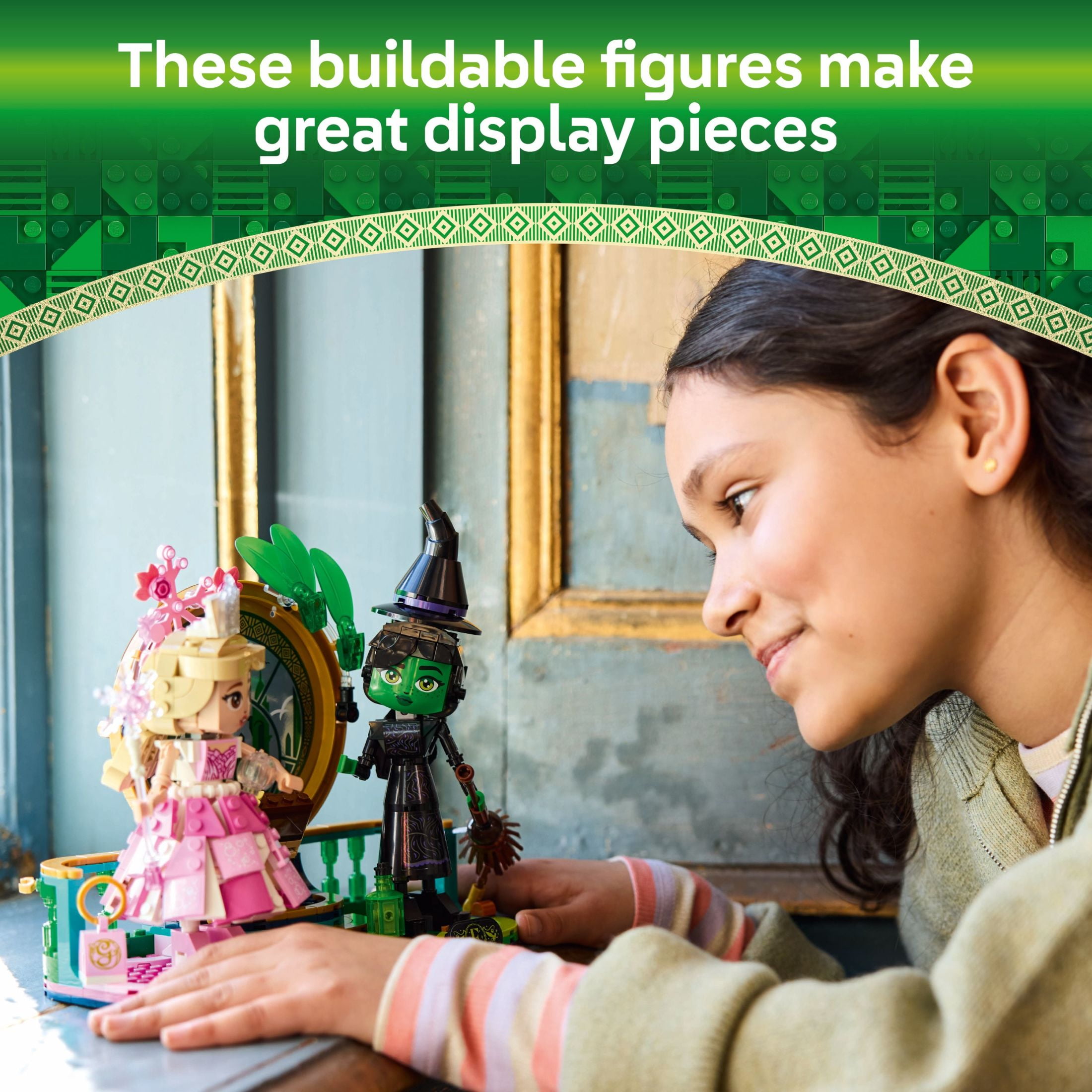 LEGO Wicked Elphaba & Glinda Figures Building Toy - Wicked Toy for Girls and Boys, Age 10+ - Buildable Wicked Dolls Gift for Kids - 75682