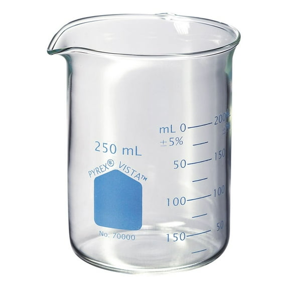 Pyrex Vista Beaker, 250 Ml, Pack Of 12
