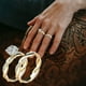 thumbnail image 3 of Fiudx Conjunto de Novia, Elegante Anillo de Diamantes con Circonita, Joyería Antialérgica Única, Cómodo para Compromisos y Bodas, Regalo para Mujeres, Niñas y Esposas, Sorpresa para Ocasiones Especia, 3 of 6