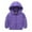 Purple, variant on Spazoro Kids Girls Jackets, Zipper Fall Winter Hooded Long Sleeve Warm Coats for Child Girls Boys Black Size 5 T