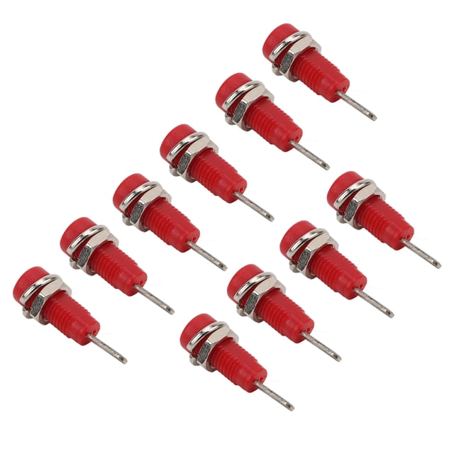 Socket 10Pcs J.40003 2mm Banana Jack Panel Socket Extended Post Plug Adapter for Electronic Instrument