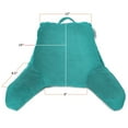 thumbnail image 6 of Reading Pillow, Petite Back Pillow, Backrest Pillows for Bed with Arms, Shredded Memory Foam Back Pillows for Sitting in Bed, Small Back Support Pillow for Kids & Teens, Teal Blue, 6 of 6