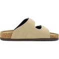 thumbnail image 5 of VENECORE Verano Women's Cork Footbed Sandals Summer Comfortable Cushioned Slide Flat Slip-on, Café Latte, US 7M, 5 of 7