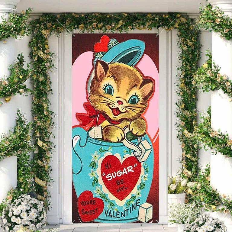 Valentine S Day Door Er Decoration Creative Background Front Com