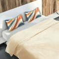thumbnail image 5 of Yayeee Pillowcase King Size Set of 2 Satin Wrinkle Resistant Pillow Case, Beige Abstract Wavy, 5 of 8