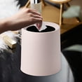 thumbnail image 2 of Sentmoon Trash Can Small Trash Can Scandinavian Square Mini Desktop Garbage Can Without Cover Coffee Table Living Room Office Study Double Japanese Plain Originality, 2 of 7