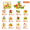 398pieces, variant on 12 in 1 Easter Bunny Carrot House Toy Set, Easter Rabbit Building Blocks Fun Easter Basket Stuffer & Decorations for Boys & Girls 6+ Gifts