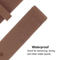thumbnail image 3 of Unique Bargains Soft Rubber Watch Band 14mm Width Quick Release Replacement Silicone Watch Strap, Brown, 3 of 5