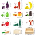 thumbnail image 2 of Juego de comida de madera GOPLACS para cortar frutas y verduras, 2 of 7