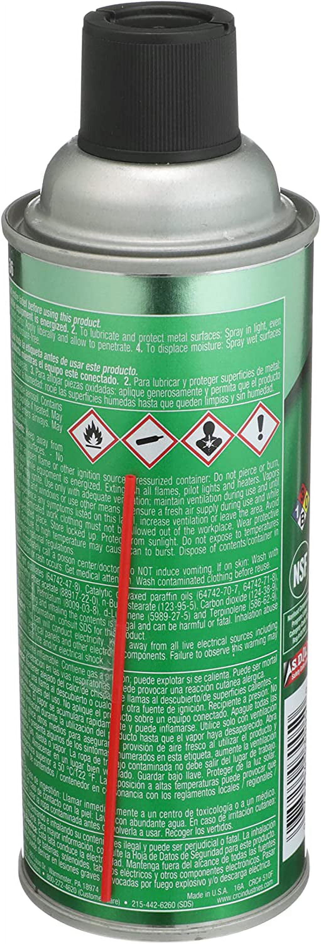 CRC 3-36 Multi-Purpose Lubricant and Corrosion Inhibitor, 11 oz Aerosol Can, Clear/Blue/Green - image 3 of 10