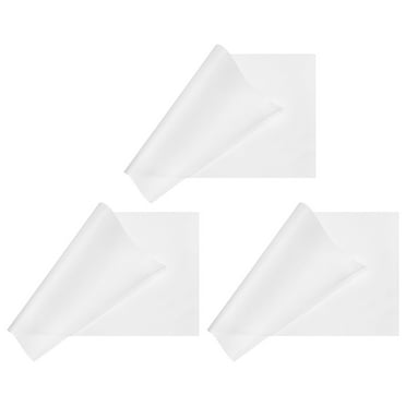 Unique Bargains 3pcs Non Stick Oven Liner, 19.69' x 15.75' BBQ Baking Mat Heat Resistance Cooking Pad Sheet, White