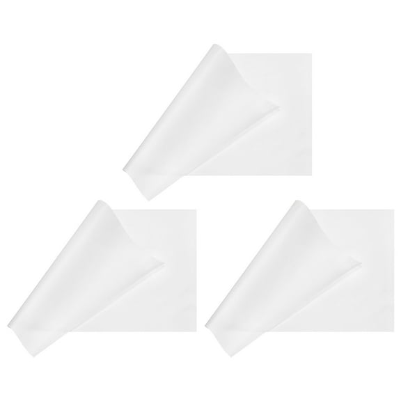Unique Bargains 3pcs Non Stick Oven Liner, 19.69' x 15.75' BBQ Baking Mat Heat Resistance Cooking Pad Sheet, White