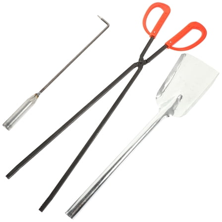 PBPBOX 1Set Fireplace Tool Set with Coal Shovel Fire Poker and Fire Pit Tong