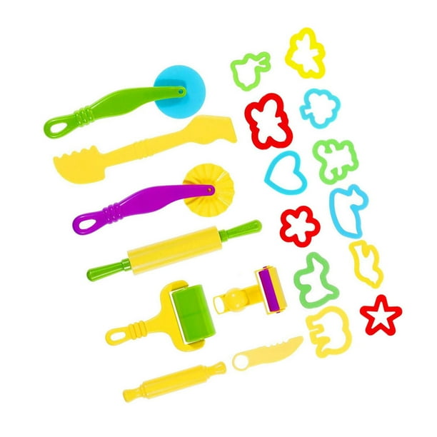 Vogacara 20 piezas, regalos para niños, herramienta de arcilla, juego de plástico para apretar, modelo de herramientas, molde de plastilina de Juguetes