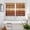 orange, variant on Farmhouse Burnt Orange Brown Kitchen Curtains Window Panels, Vintage Wooden Striped Insulated Window Treatment Curtain, Grommet Curtains for Bedroom/Living Room/Bathroom, 2 Piece 42"Wx54"L
