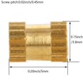 thumbnail image 2 of HUGFEGWE M2.5x3.8mm Female Thread Knurled Nuts,100PCS Hx5mm OD Brass Threaded Insert Embedment Nuts Hydraulic Welded Joint Injection Molding Assortment Kit for 3D Printing Injection Molding, 2 of 7