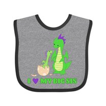 Inktastic I Love My Big Sis Boys or Girls Baby Bib