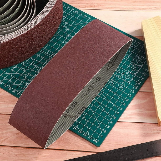 3 x 21 Inches 32 Pieces Aluminum Oxide Sanding Belts 4 Each of 40