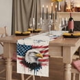thumbnail image 2 of Table Runners 90 Inches Long Dress Scarves, Independence Day Farmhouse Coffee/Dining/Kitchen Table Runner for Living Room, Patriotic Eagle U.S Flag Vintage 13x90 Inch, 2 of 9