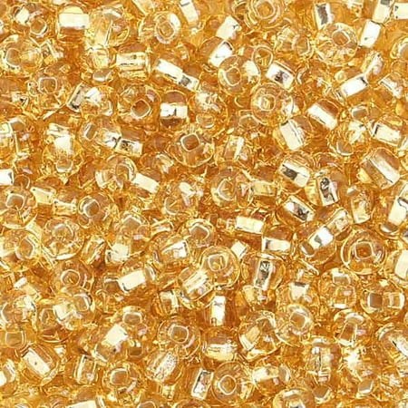 6/0 S/L Gold Glass Seed Beads 40 Grams (Best Quality Seed Beads)