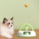 thumbnail image 4 of Juguetes interactivos para gatos, pelota, plumas, varita, palo para gatos de interior que persiguen Verde, 4 of 7