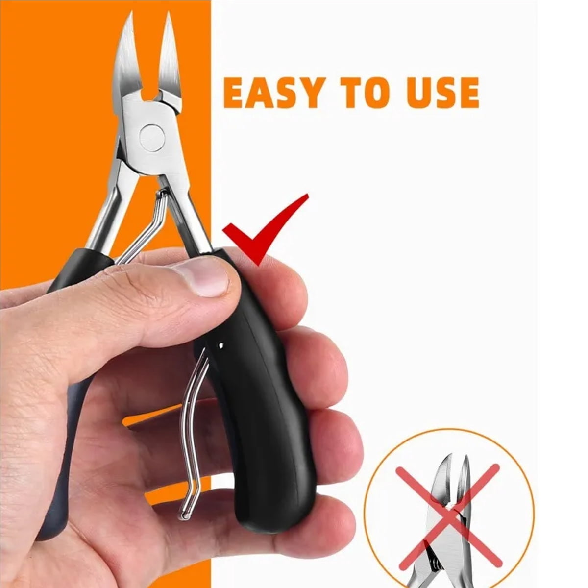 TNSAWRRYOE 9Piece Stainless Steel Ingrown Toenail & Pedicure Tool Set, Home Use Nail Care Kit with Eagle Beak Pliers, Precision Clippers & Foot Care Tools
