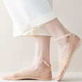 thumbnail image 6 of MSJUHEG No Show Socks Womens,Lace Socks,Womens Socks,Footies Socks for Women,Flat Socks,Ballerina Socks Solid Non Slip Socks Lace Splice Socks Boat Socks Beige One Size, 6 of 7