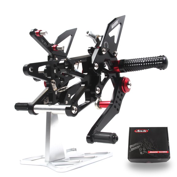 Arashi (Version 2.0) Rearsets for Triumph Daytona 675 / R 2013 - 2018 675R 2014 2015 2016 2017 Motorcycle Accessories Adjustable Footrests Quick Shift Foot Peg Rear Sets Black