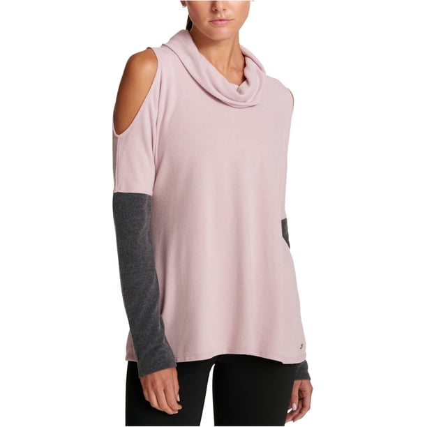 Camiseta básica DKNY con hombros descubiertos para mujer rosa XS