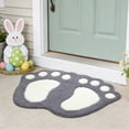 thumbnail image 5 of Costeam Easter Footprint Door Mat, Flocked Absorbent Rug for Front Door, 5 of 6
