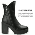 thumbnail image 4 of Journee Collection Womens Jaquie Round Toe Platform High Ankle Booties, 4 of 6