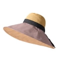 thumbnail image 4 of Fgnfyis Lady Wide Brim Sun Hat with Chin Strap Bow for Spring Summer Travel Outdoor Sun Protection Hats for Women Khaki, 4 of 4