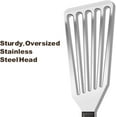 thumbnail image 2 of Fish Spatula Stainless Steel, Slotted Fish Turner Spatula with Sloped Head Design, Metal Spatula Griddle Spatula For Flipping Delicate Food, Fish, Egg, Patties, Fries, 2 of 7