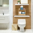 thumbnail image 2 of Sorbus 2-Tier Bamboo Shelf with Hidden Drawer - Bathroom Storage, 2 of 8