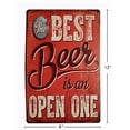 thumbnail image 2 of ERLOOD Best Beer Vintage Funny Home decor Tin Sign Retro Metal Bar Pub Poster 8 x 12, 2 of 9